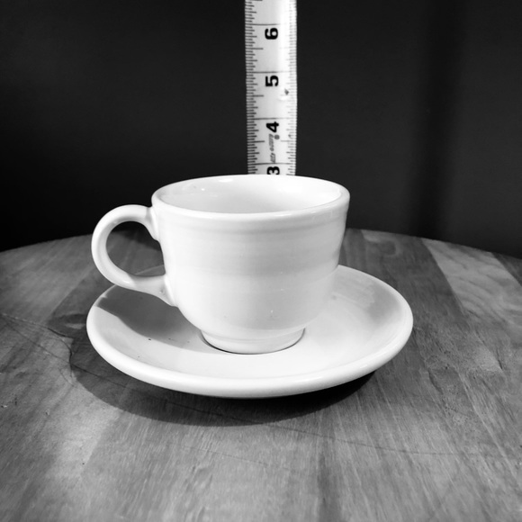 Fiestaware Cup & Saucer - BLACK - 6 oz cup - Picture 3 of 4